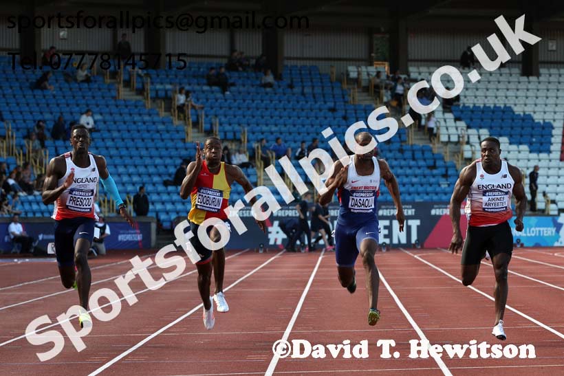 Mens 100 metres, World Championship Team Trials, Alexander Stadium, Birmingham